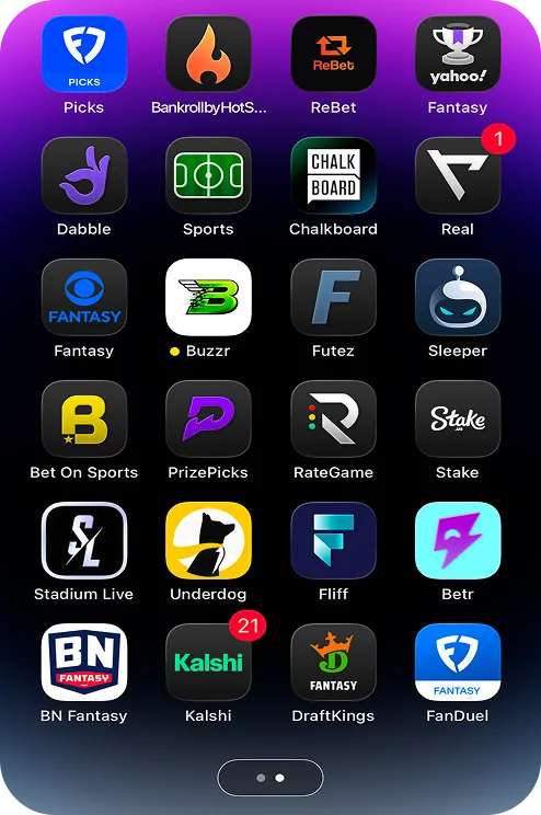Competitor apps installed for research