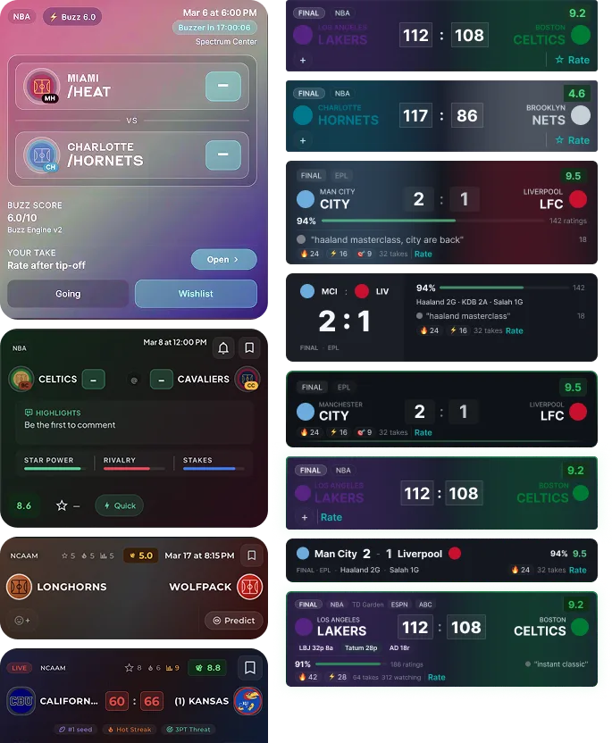 Game card design iterations